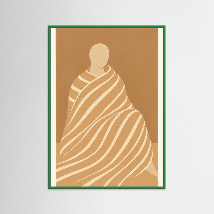 Green Wood Minimalist Figures