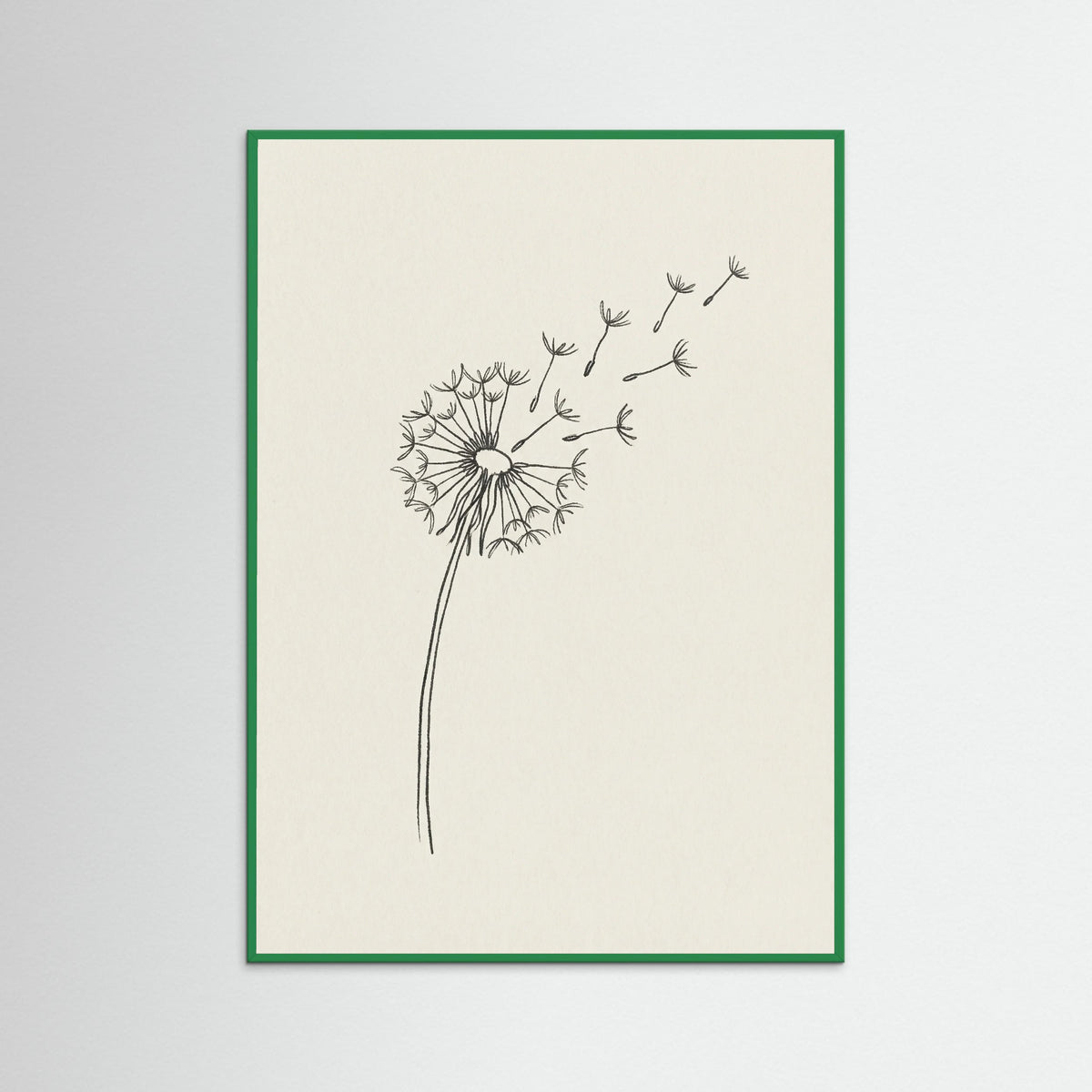 Green Wood Minimalist Peace Dove