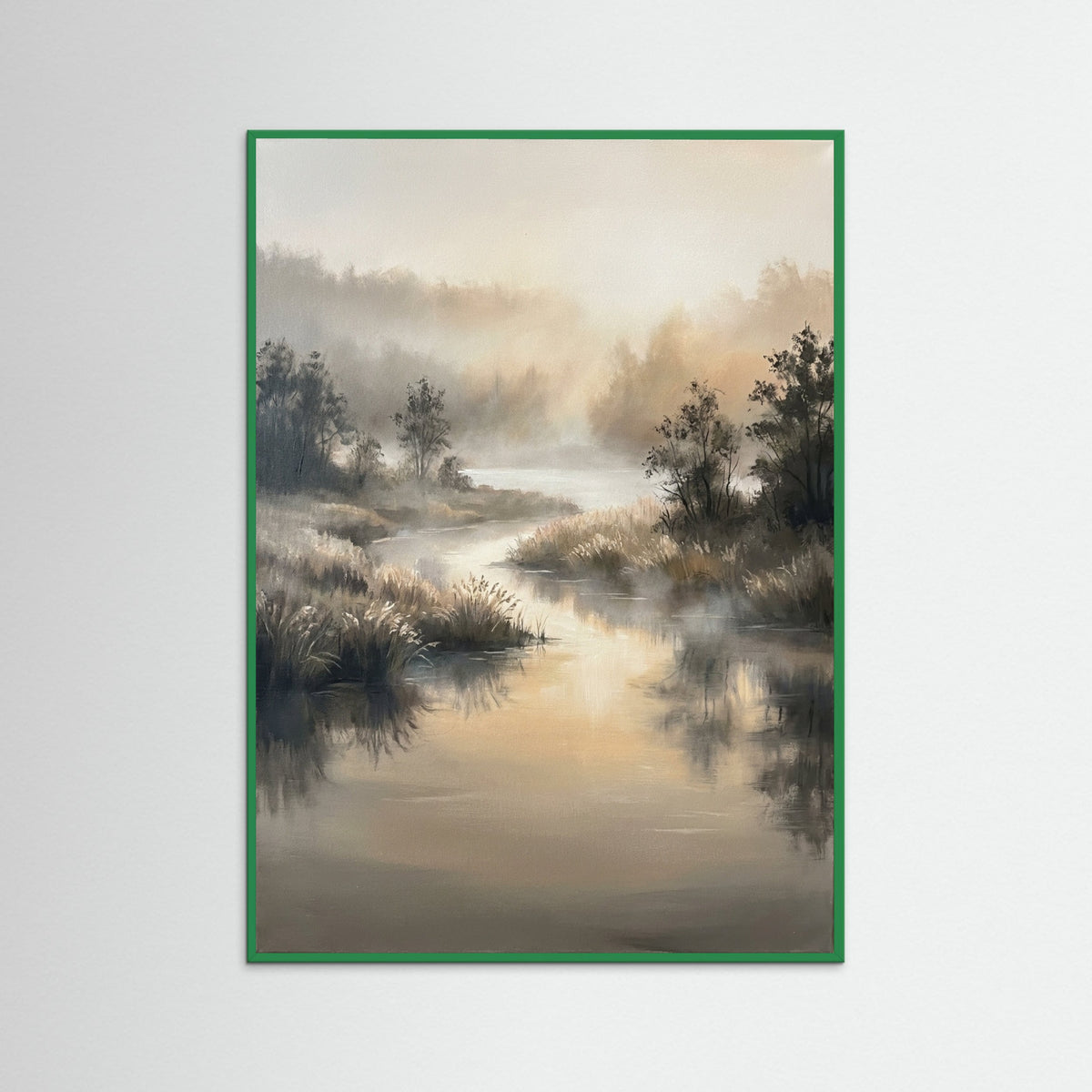 Green Wood Misty Dawn Forest