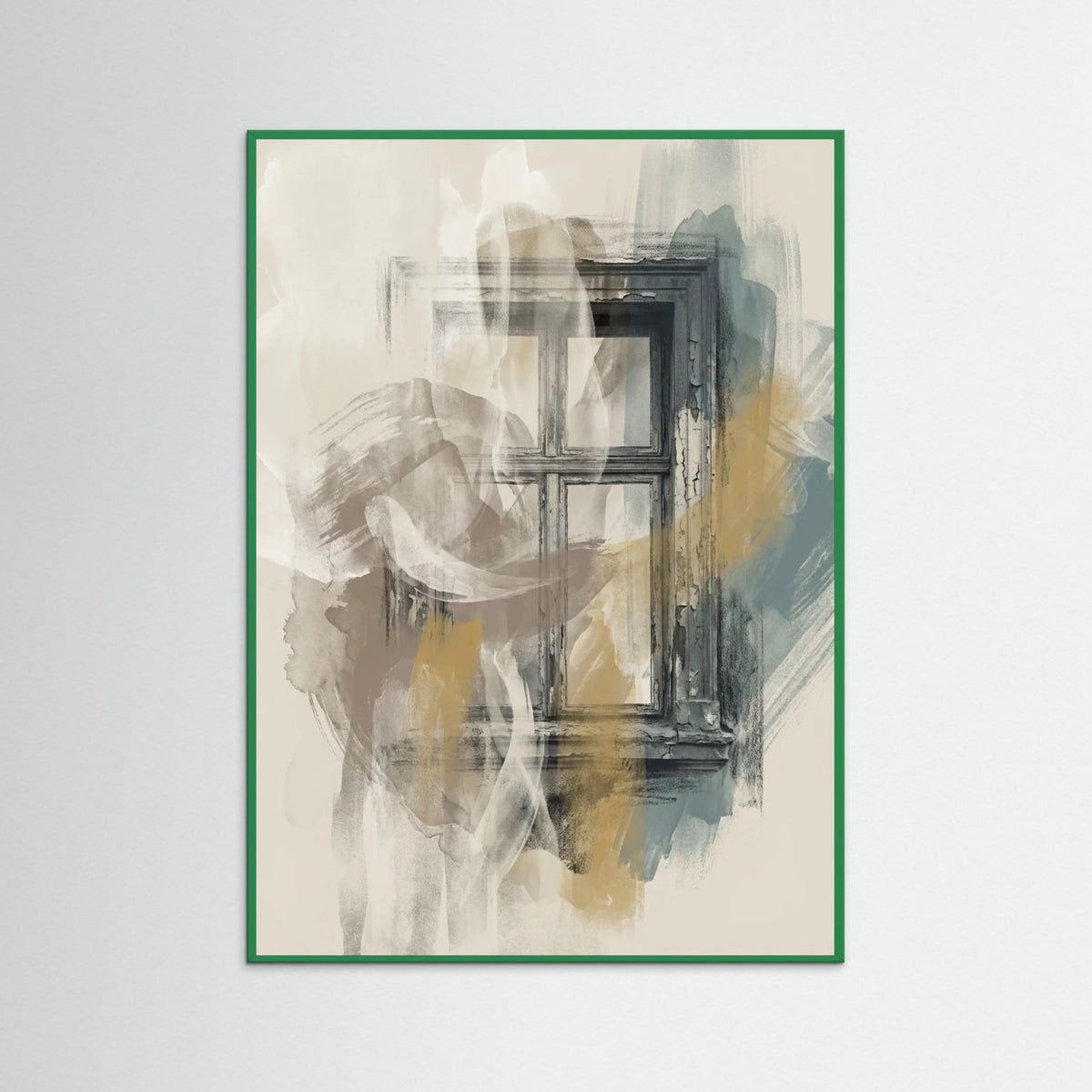 Green Wood Misty Gaze