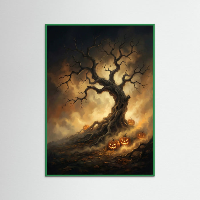 Green Wood Misty Halloween