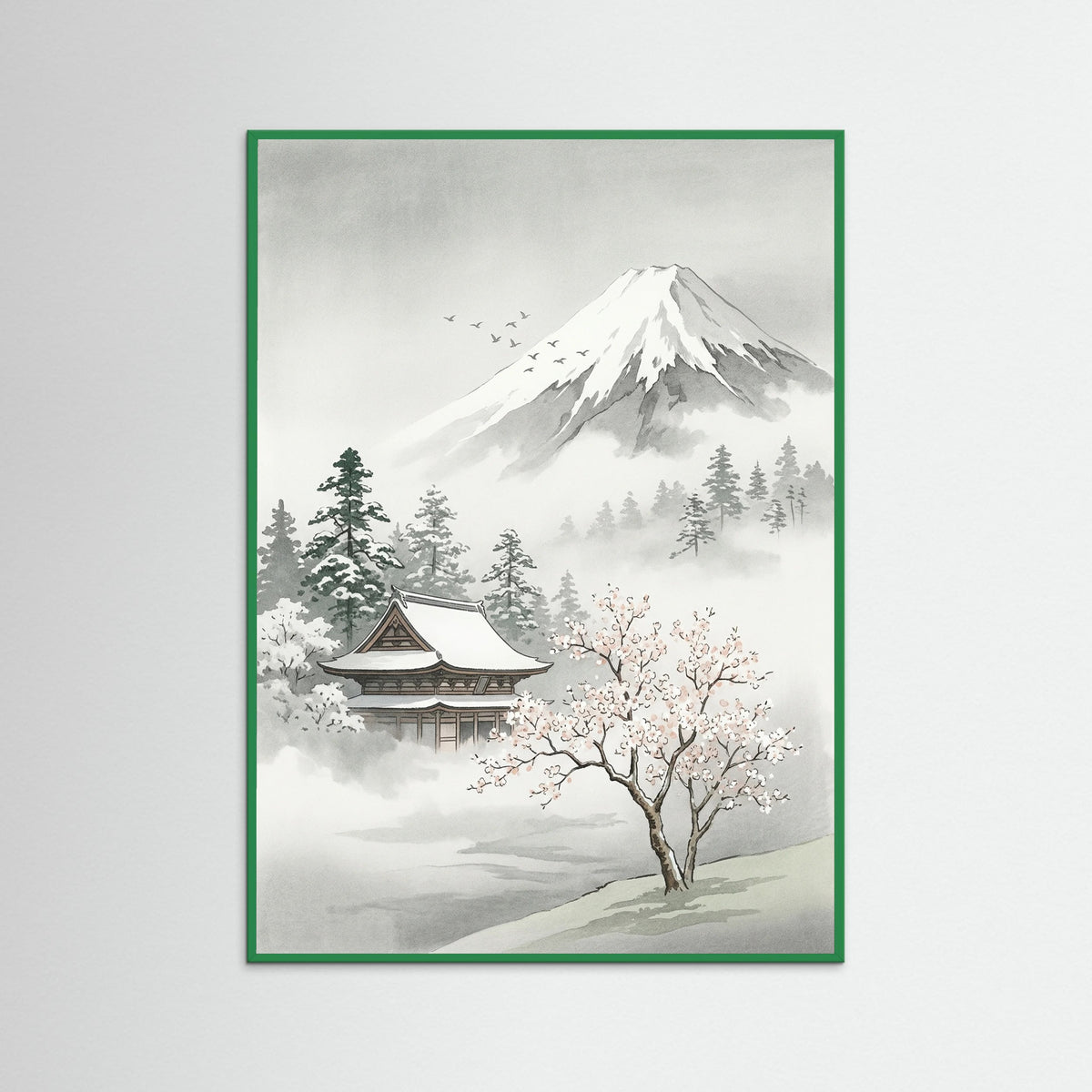 Green Wood Misty Pine Torii