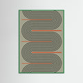 Green Wood Modern Contemporary Balance No.1 Poster