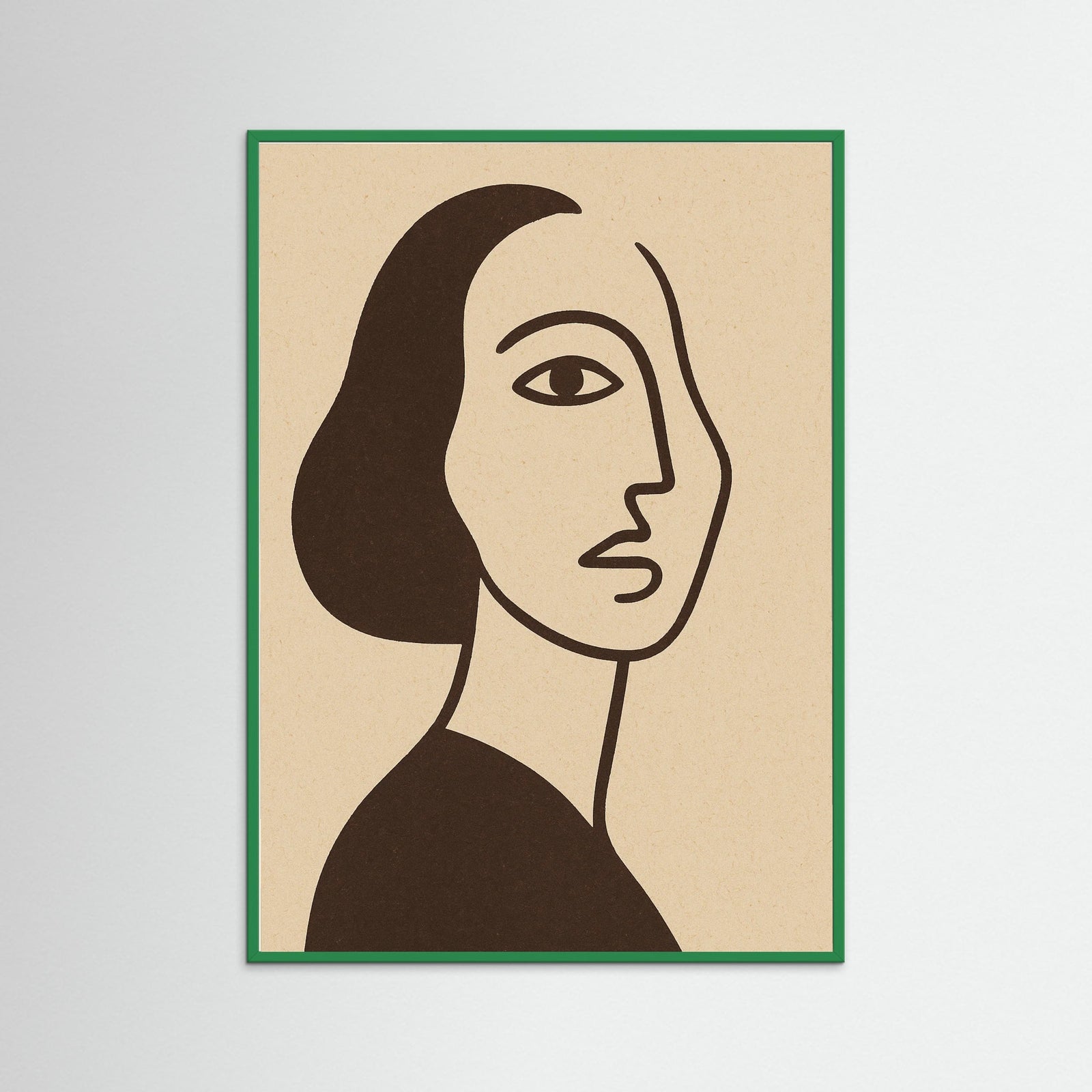 Green Wood Modern Silhouette