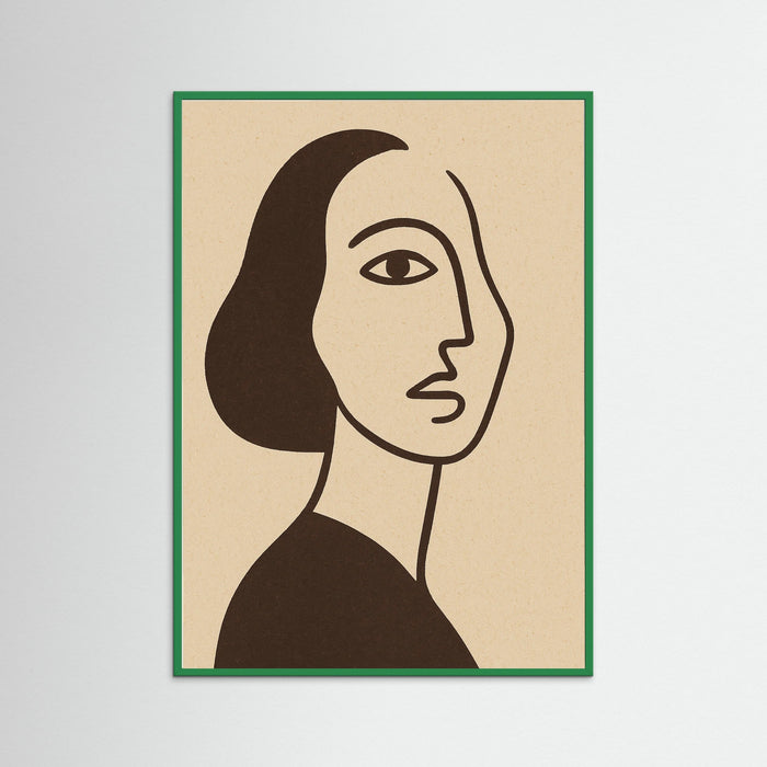 Green Wood Modern Silhouette