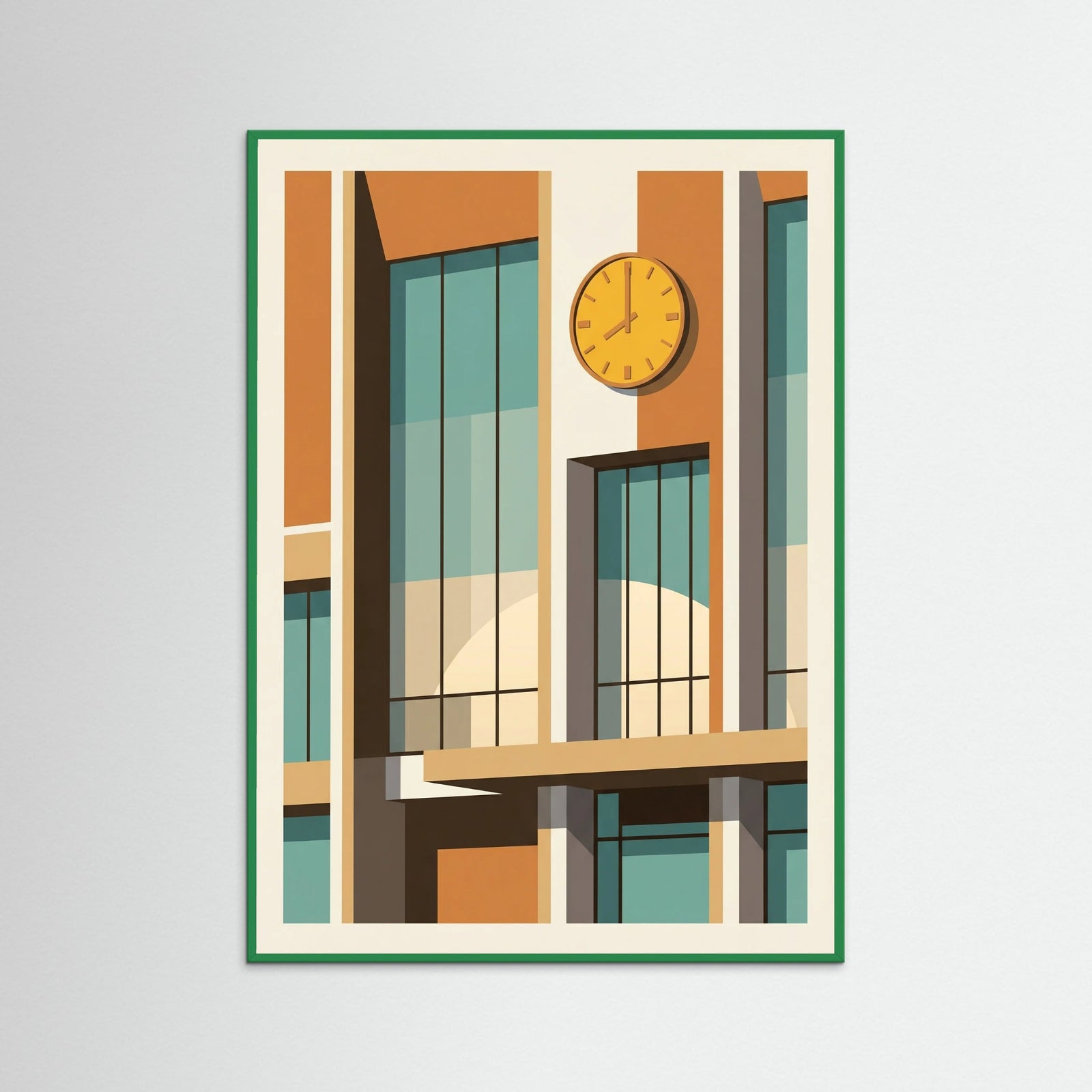 Green Wood Modernist Interior Light