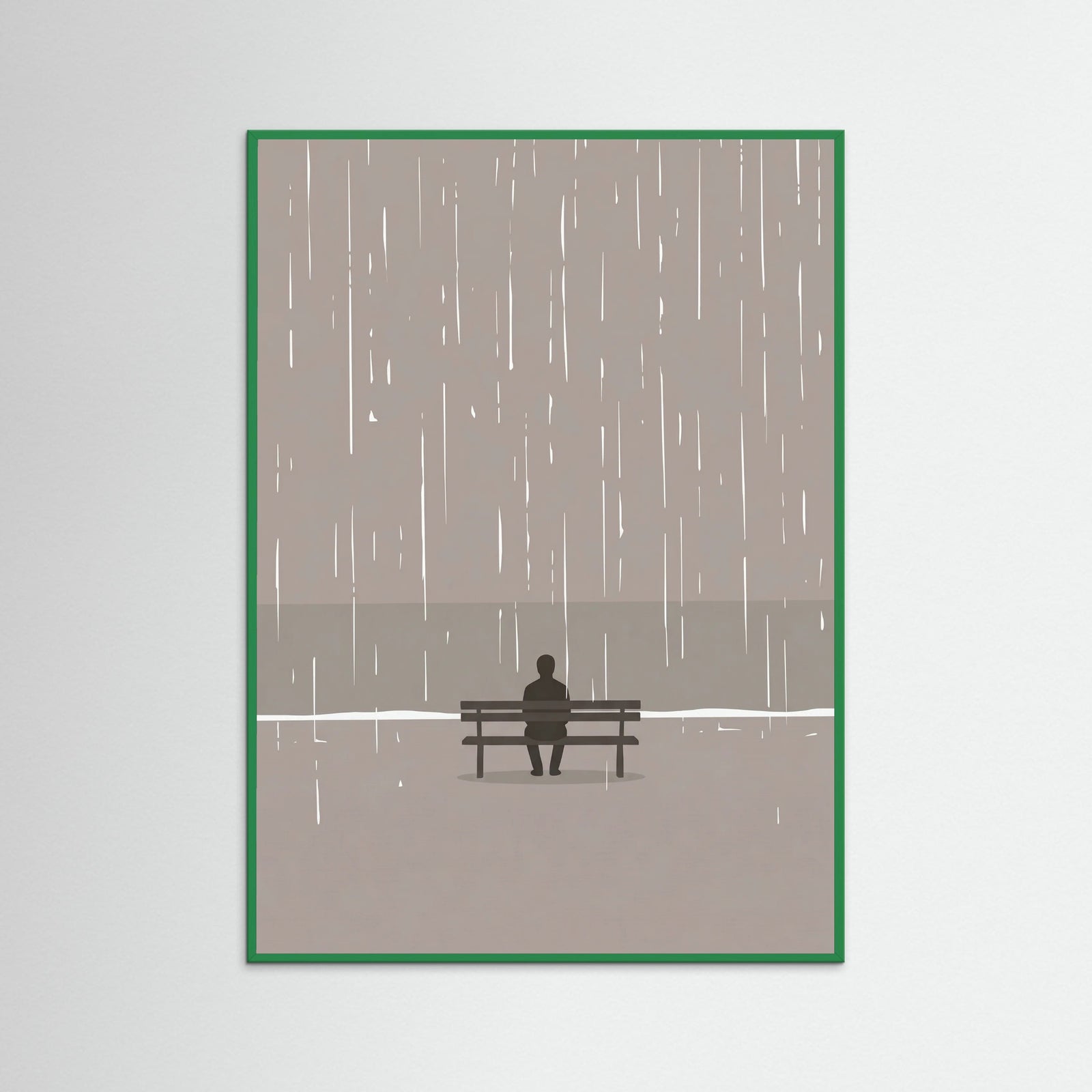 Green Wood Moments In Rain