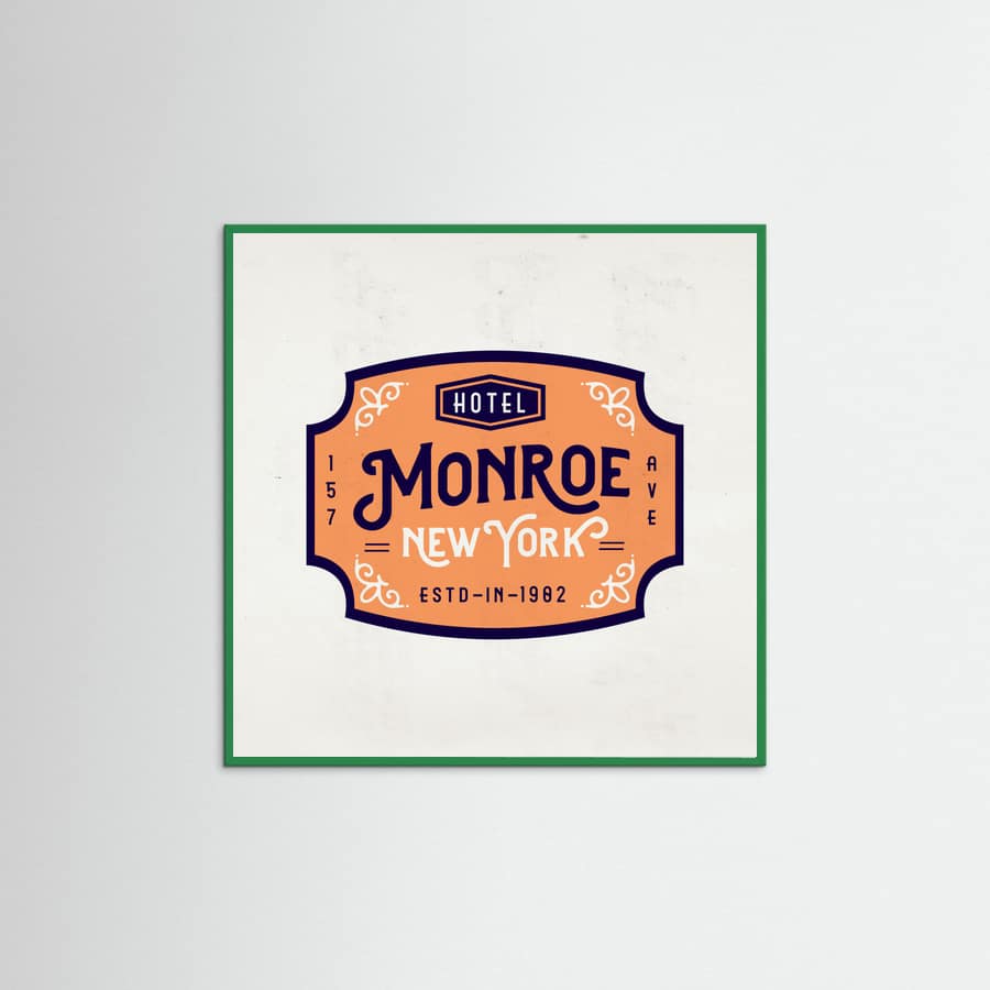 Green Wood Monroe Hotel New York Poster