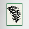 Green Wood Monstera Silhouette