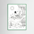 Green Wood Moomins Bloom