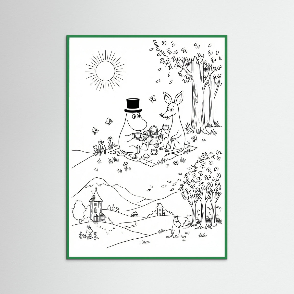 Green Wood Moomins Bloom