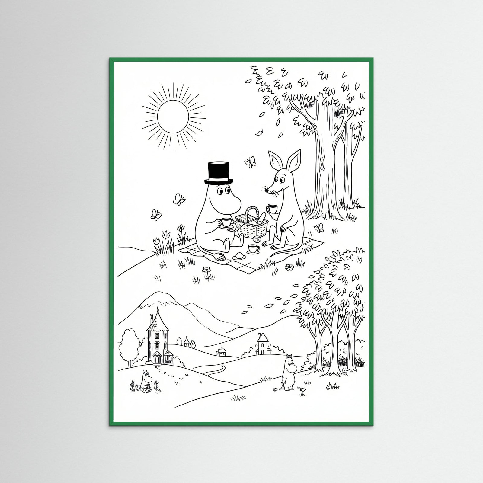 Green Wood Moomins Bloom