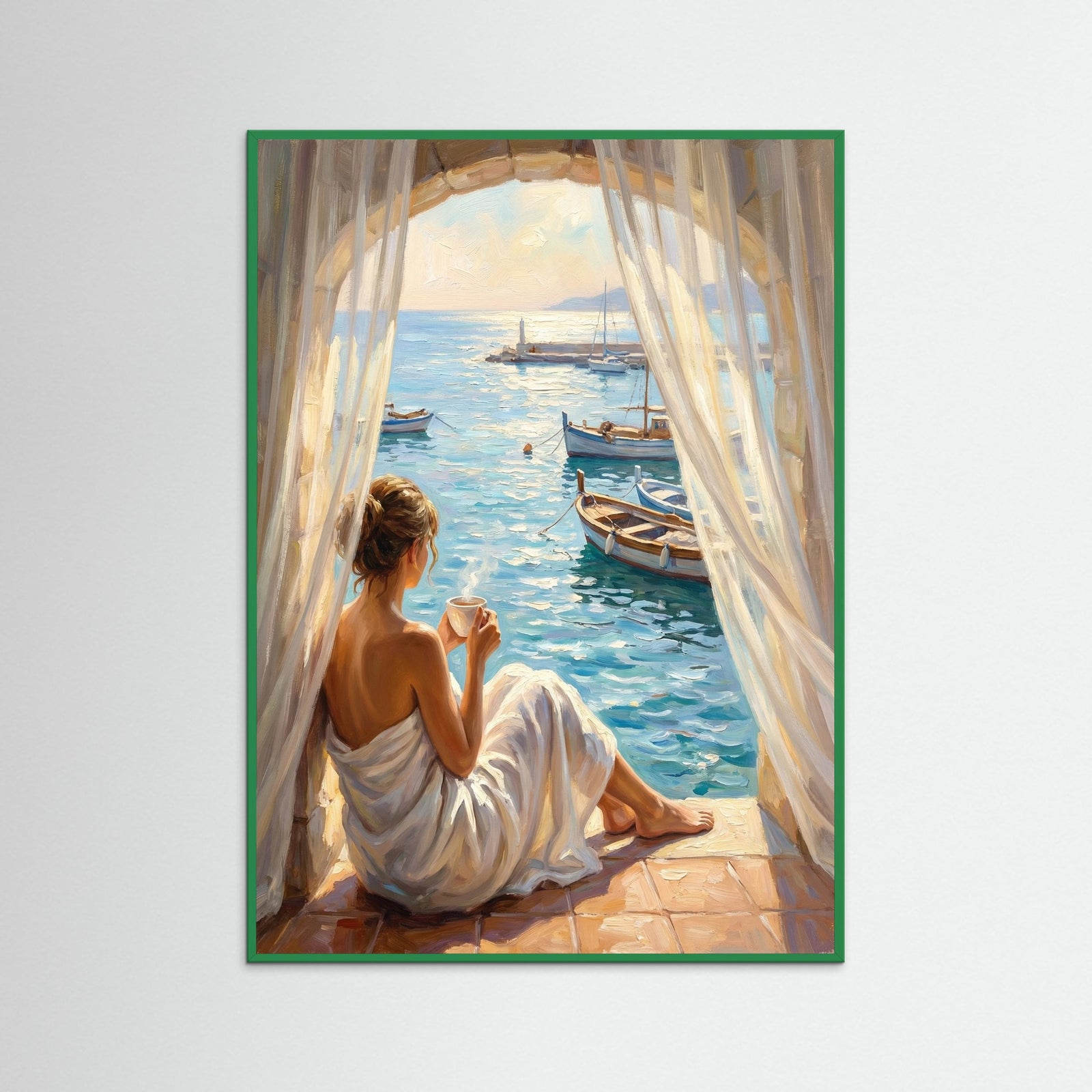 Green Wood Morning Seaside Reverie