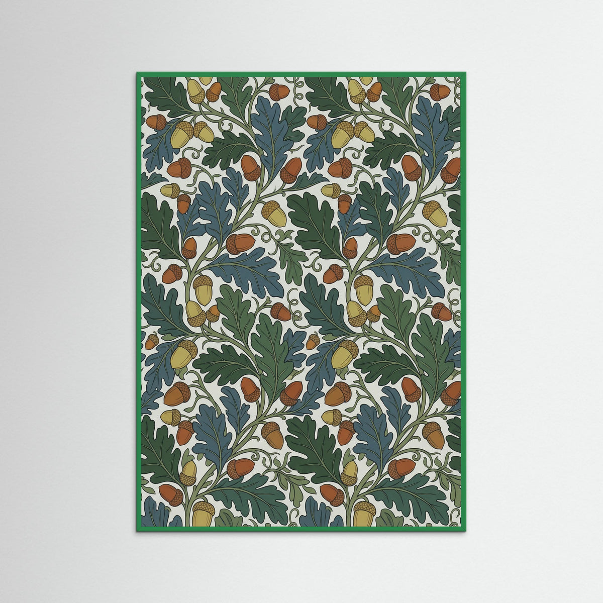 Green Wood Morrisian Bloom Blue