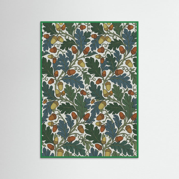 Green Wood Morrisian Bloom Blue