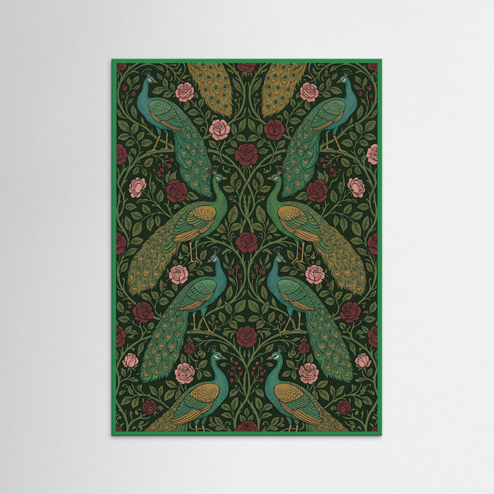 Green Wood Morrisian Floral Elegance