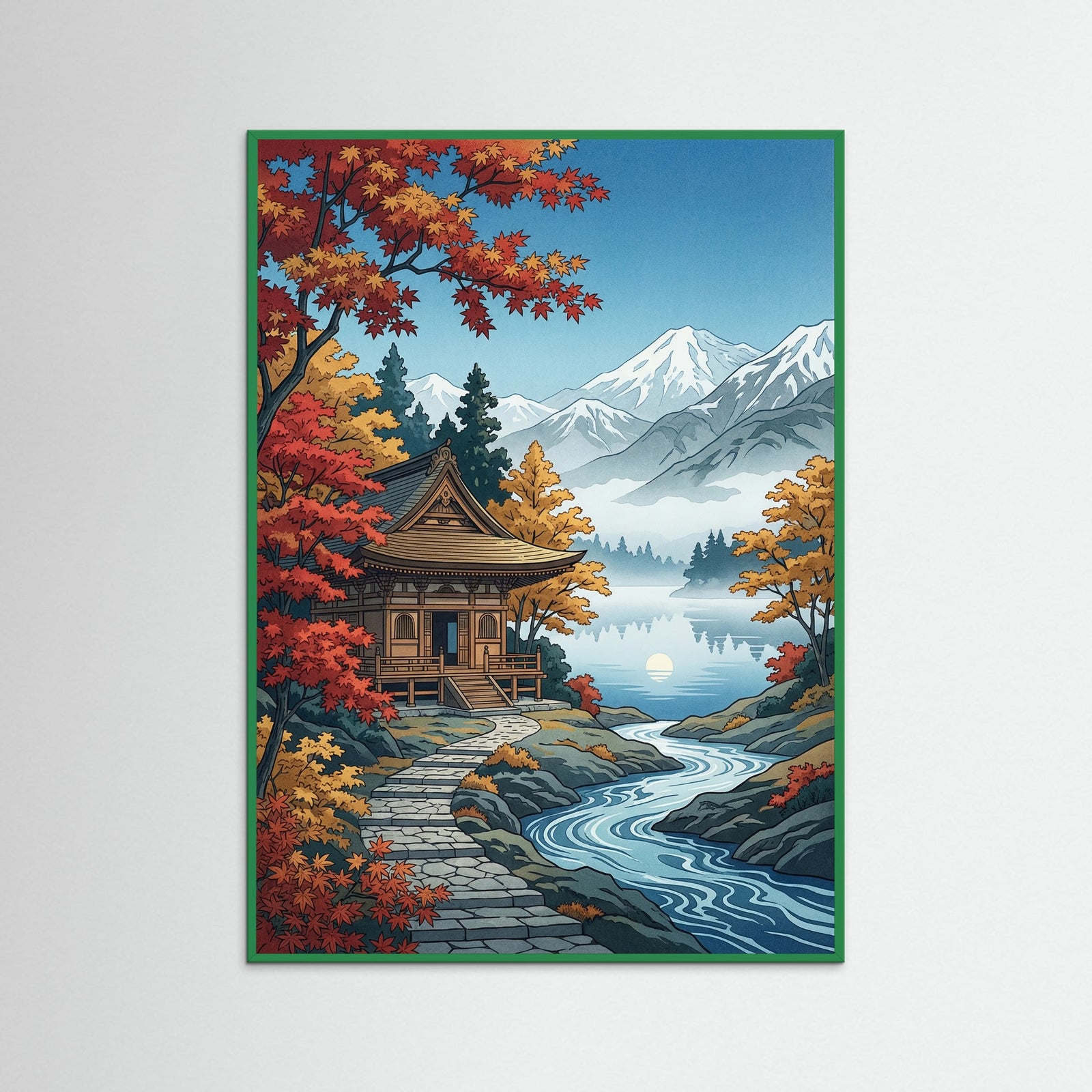 Green Wood Mountain River Serenity