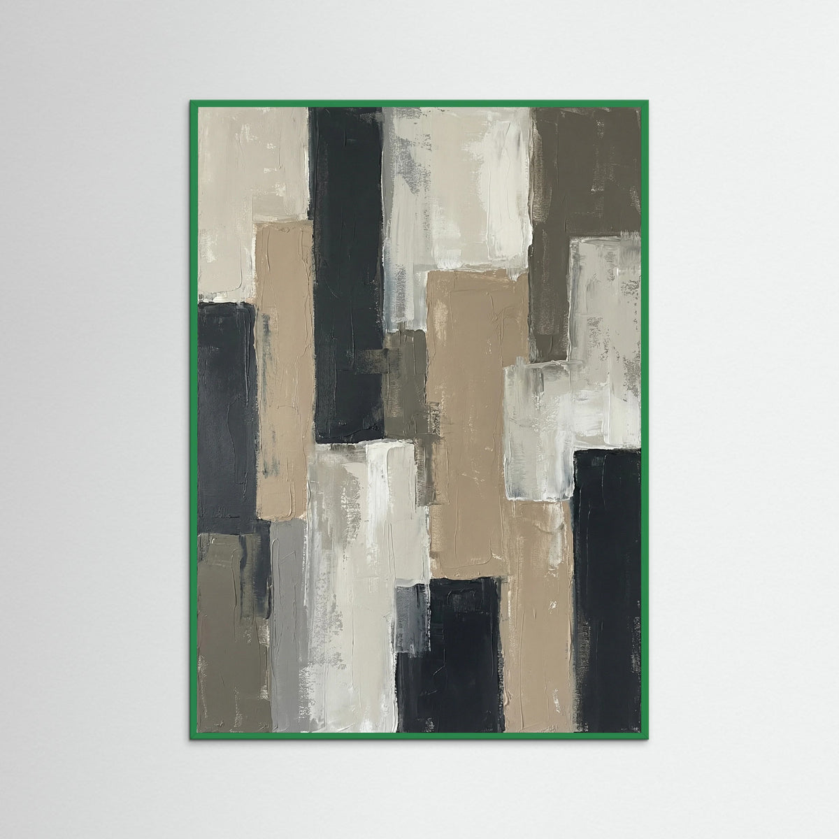 Green Wood Muted Blocks