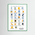 Nautical Flags Poster – Poster und Kunstdruck