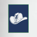 Plakat Navy Blue Cowboy Hat – plakat i druk artystyczny