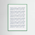 Plakat Navy Blue Howdy – plakat i druk artystyczny