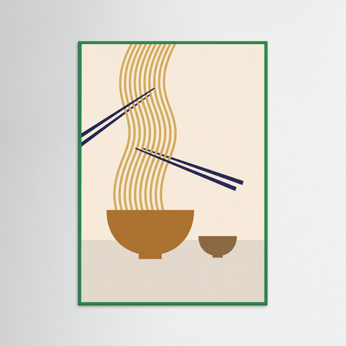 Green Wood Noodle Abstraction