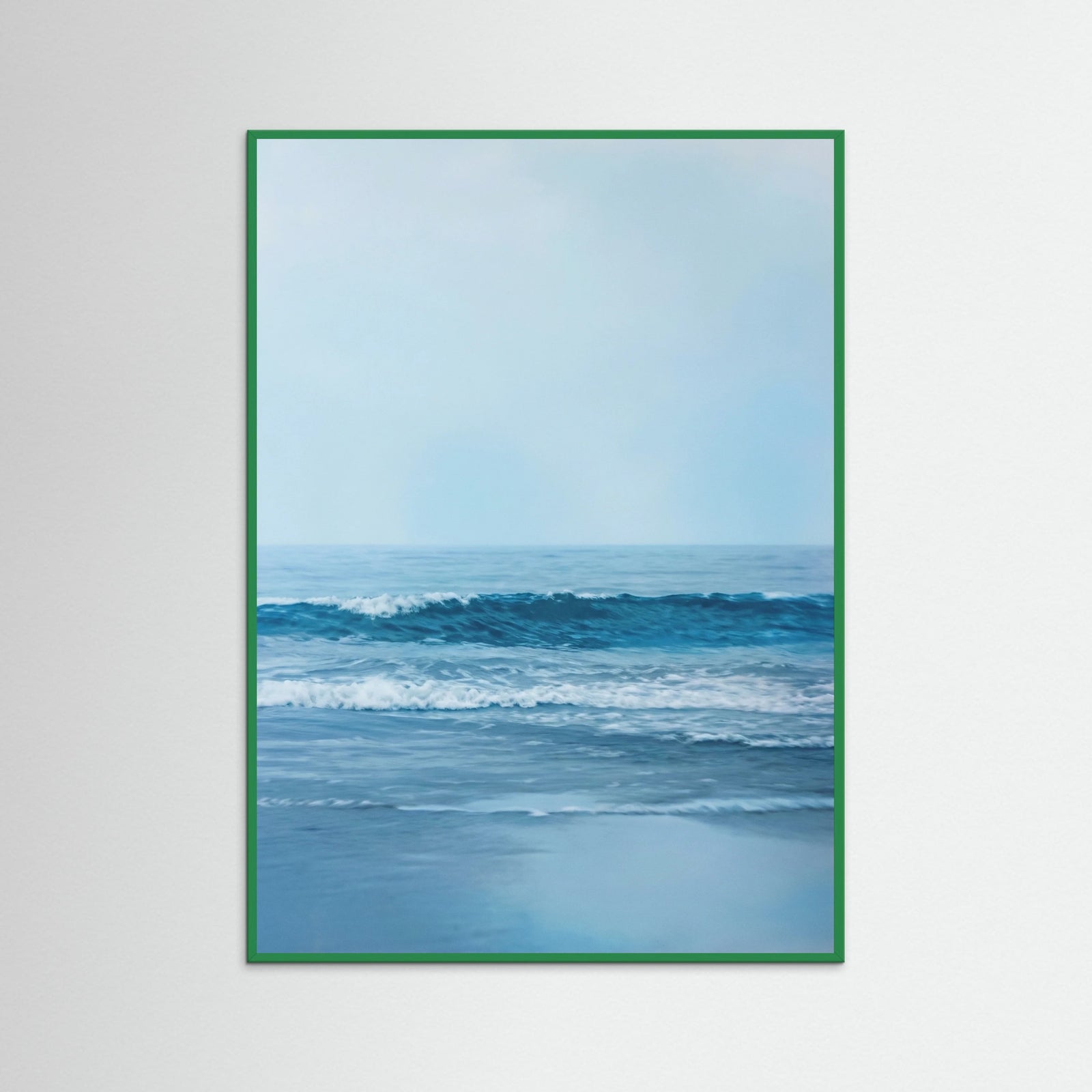 Green Wood Ocean Serenity Blue