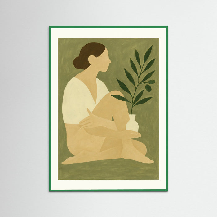 Green Wood Olive Calm