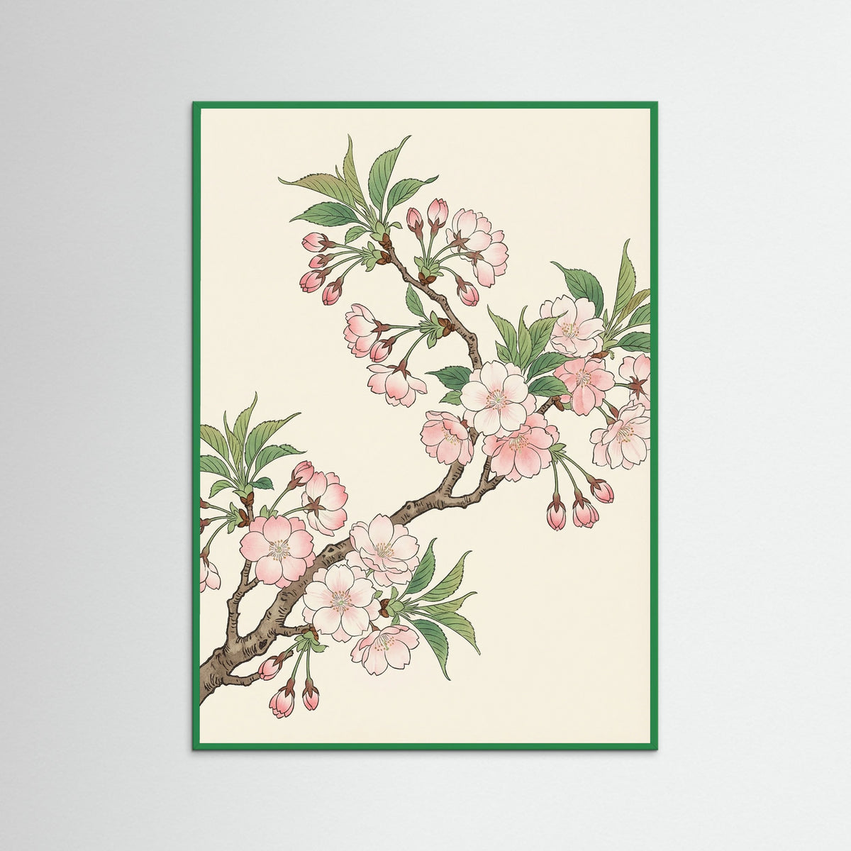 Green Wood Orange Poppy Grace