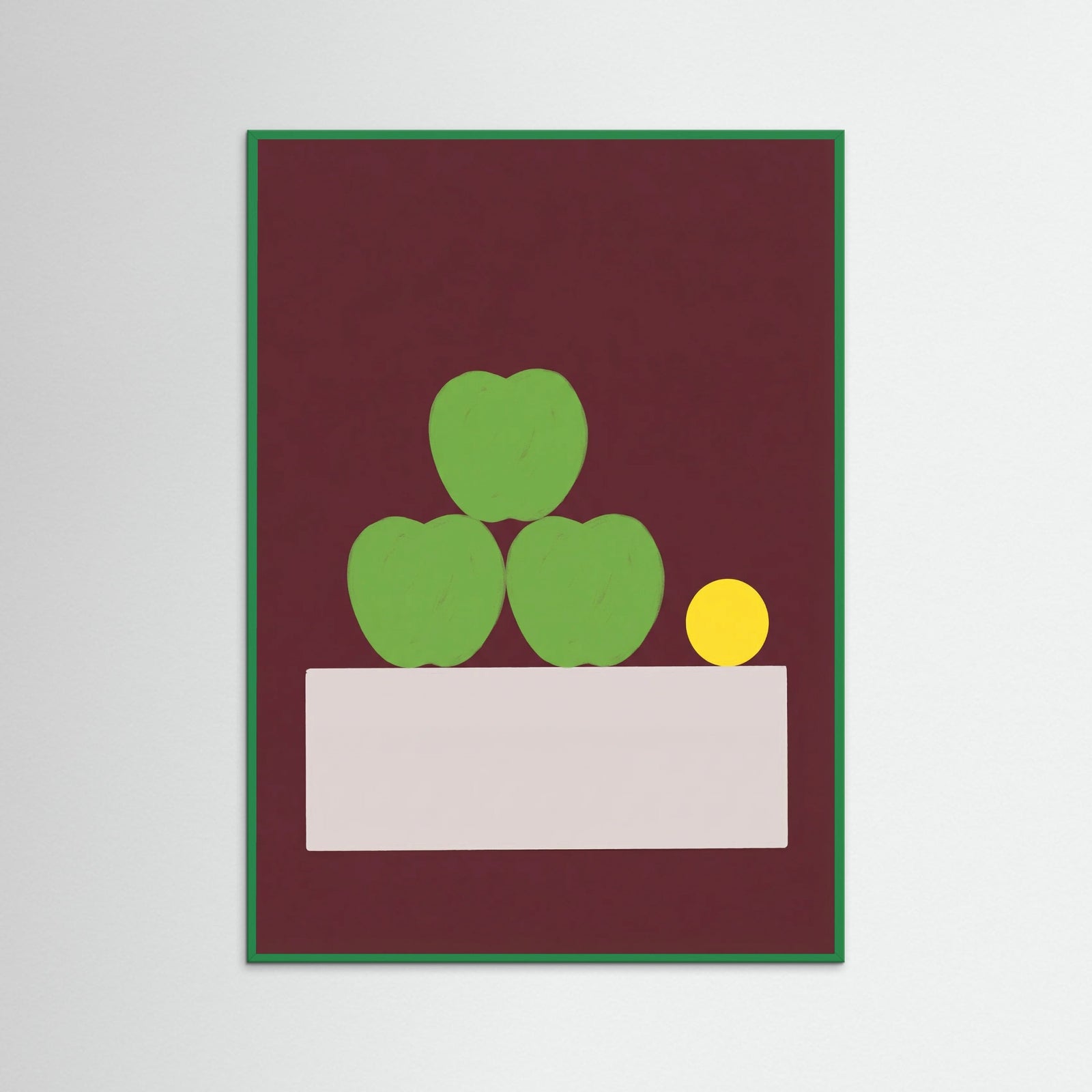 Green Wood Orange Stillness