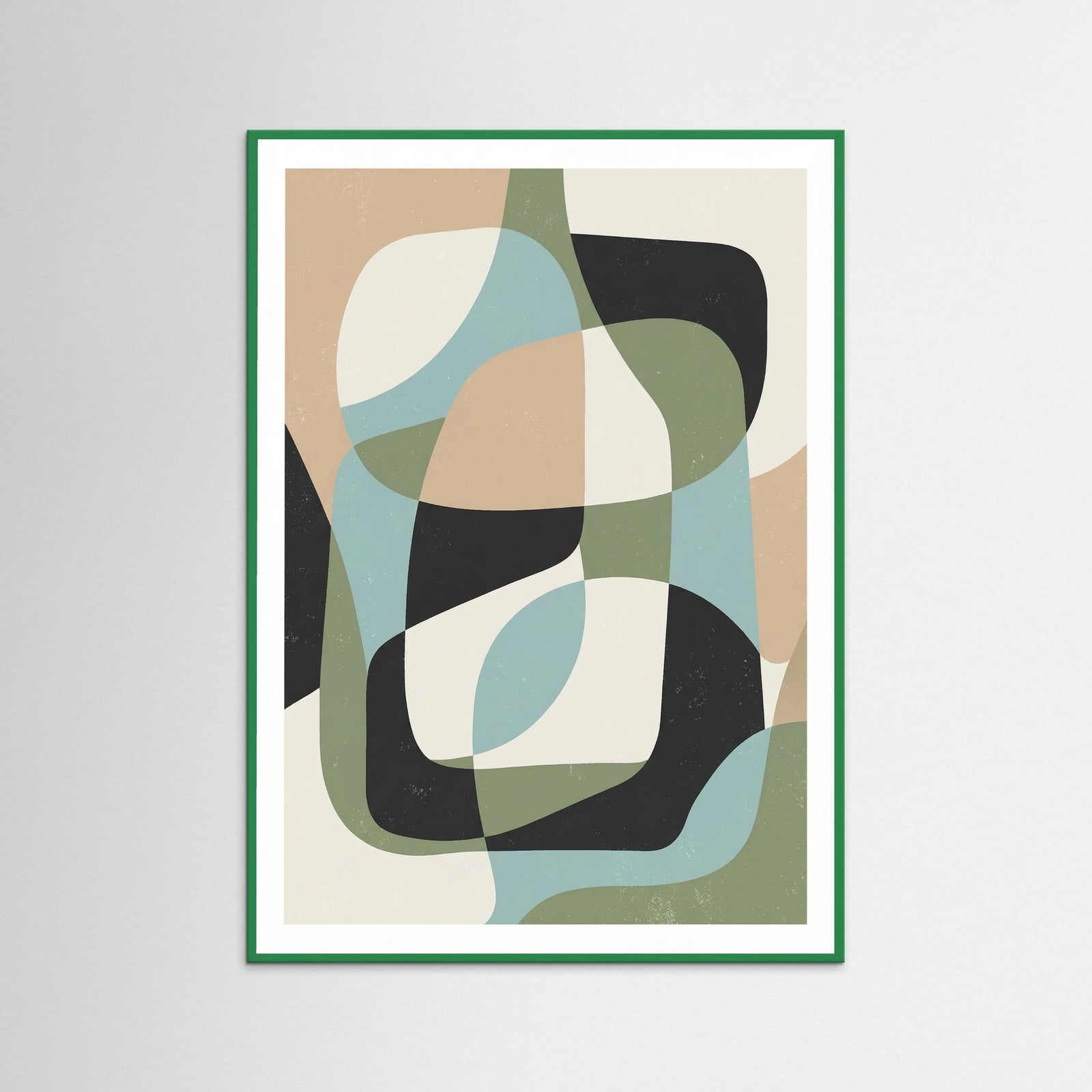 Green Wood Organic Abstraction