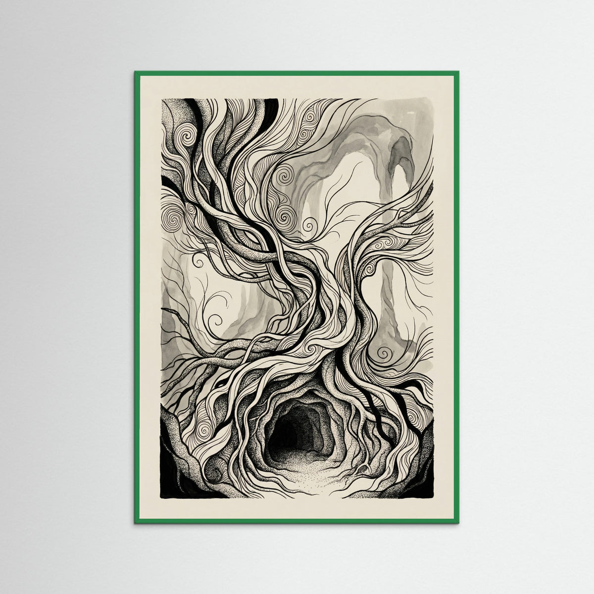 Green Wood Organic Entanglement