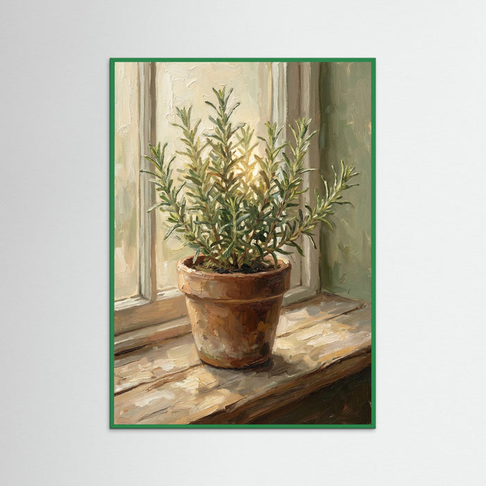 Green Wood Painterly Arrangement