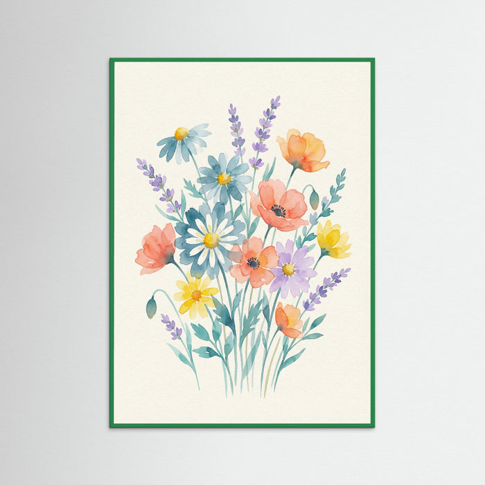 Green Wood Pansy Bloom