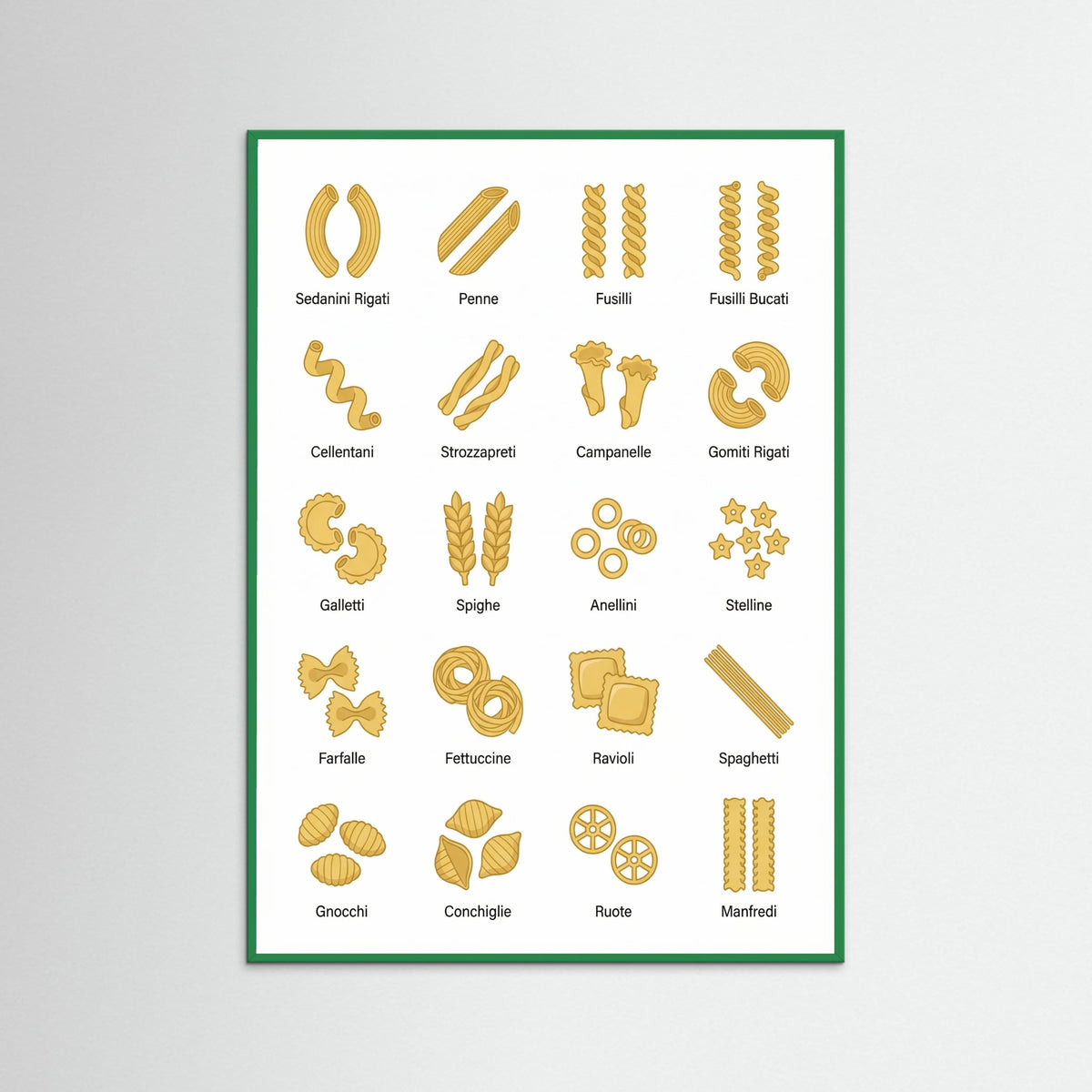 Green Wood Pasta Varieties Guide