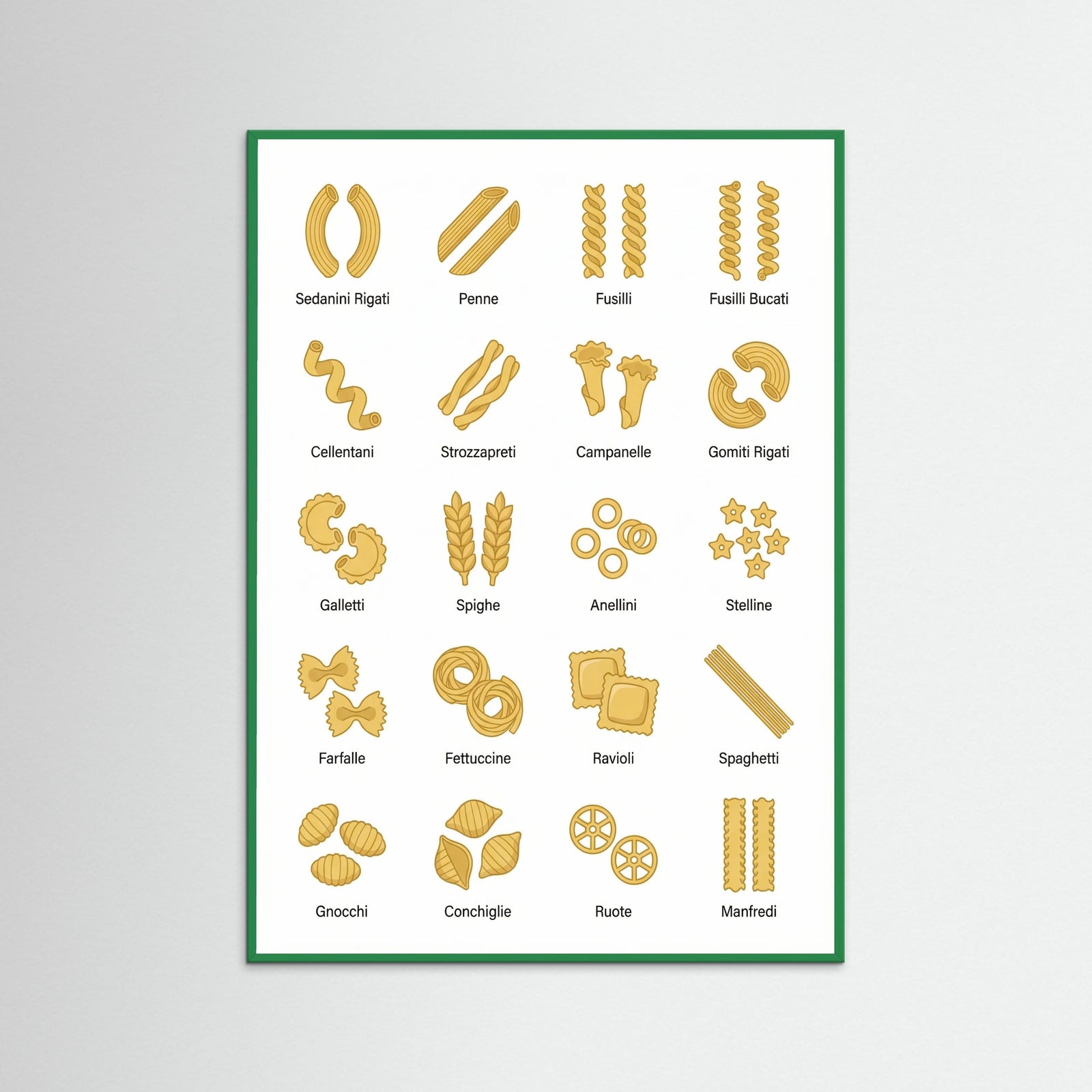 Green Wood Pasta Varieties Guide