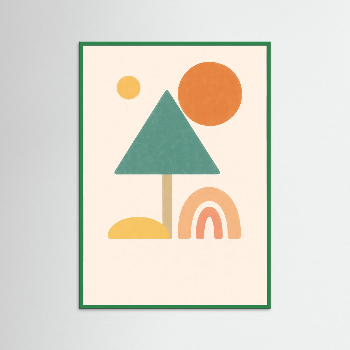 Green Wood Pastel Arcade