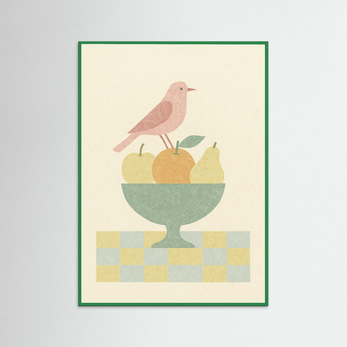 Green Wood Pastel Botanical Table