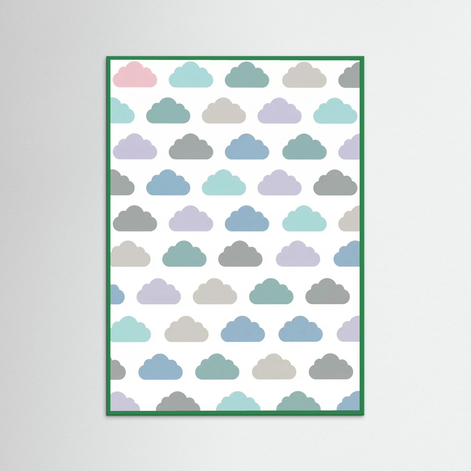 Green Wood Pastel Rainfall