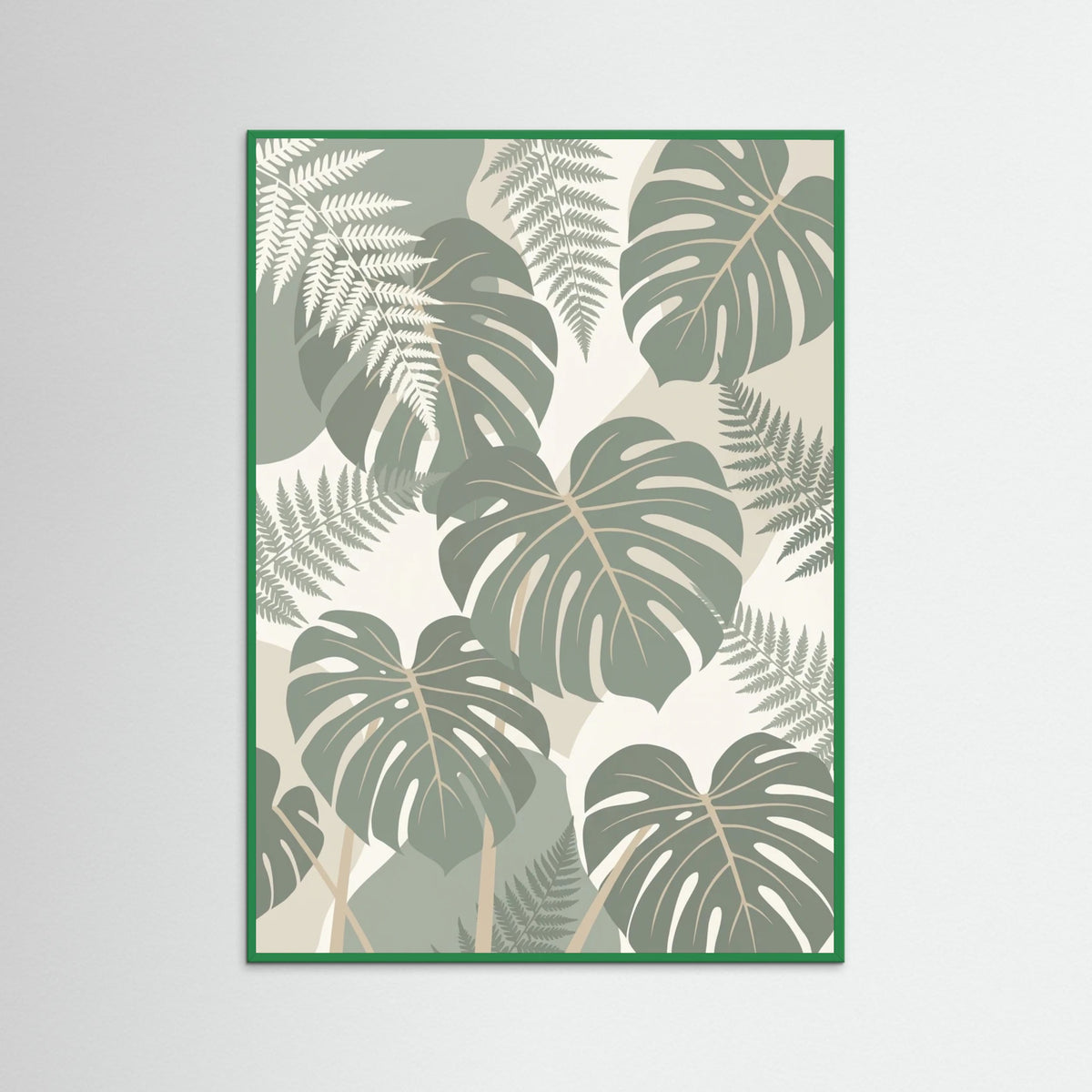 Green Wood Pattern Bloom