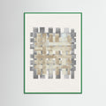 Green Wood Pattern on Pattern No.2 Poster