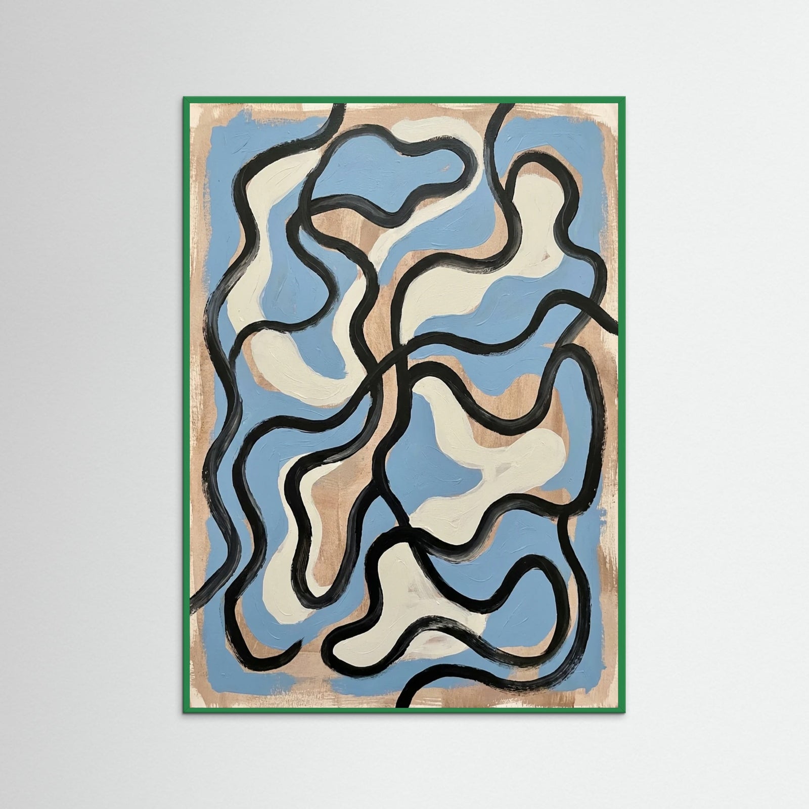 Green Wood Patterned Strokes