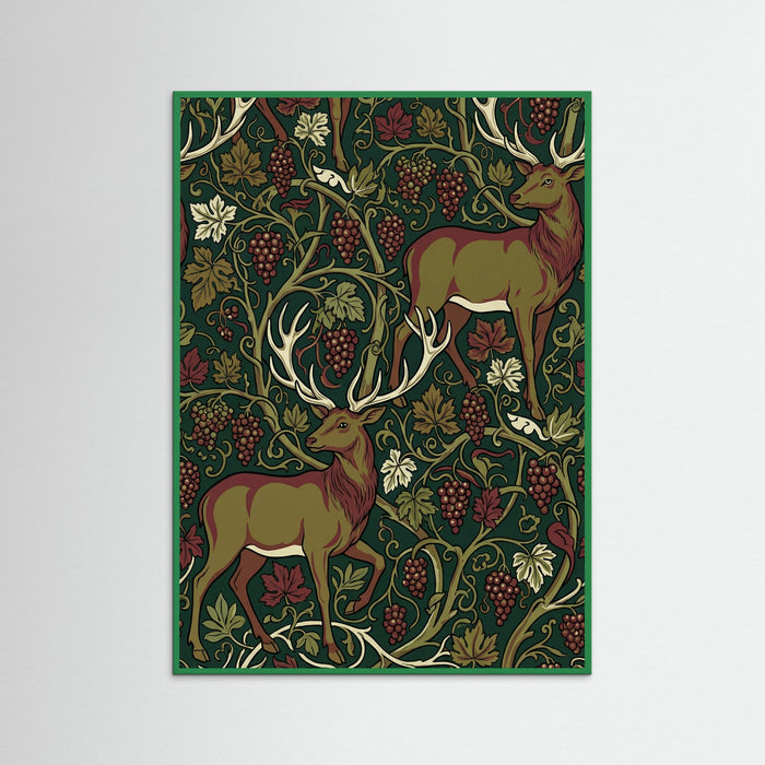 Green Wood Peacock Dragon Tapestry