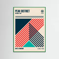 Peak District National Park Travel Poster – Poster und Kunstdruck
