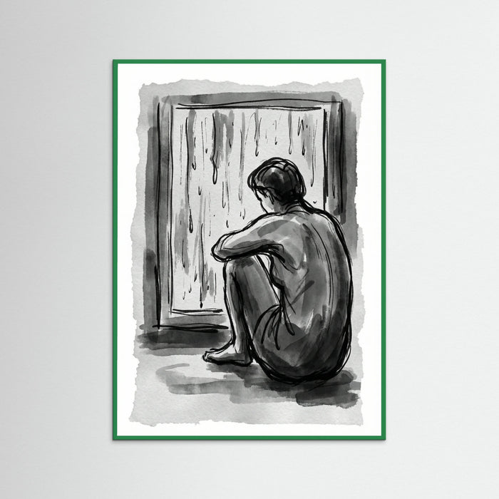 Green Wood Pensive Form