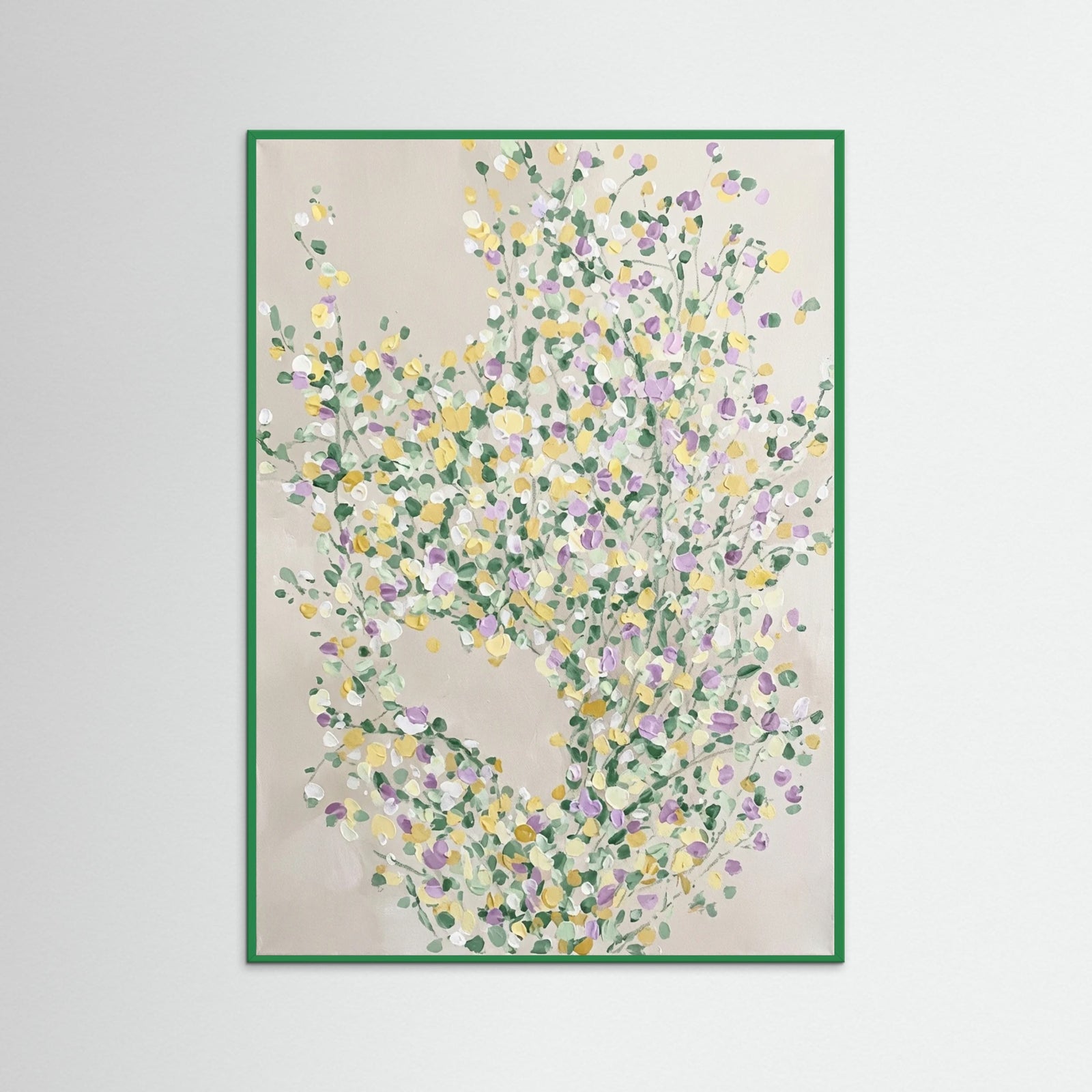 Green Wood Petal Scatter