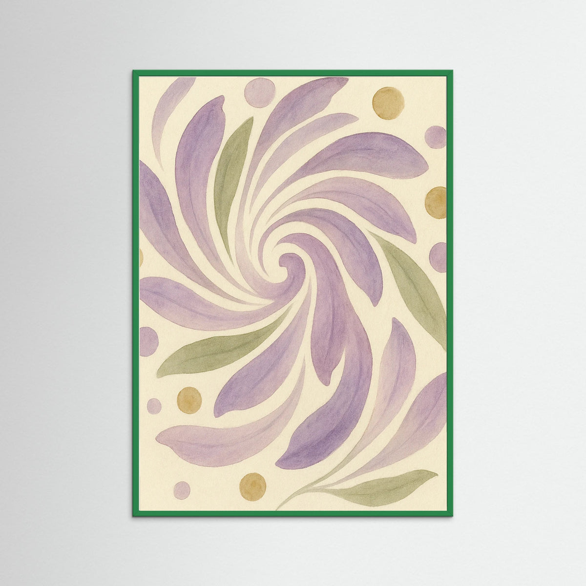 Green Wood Petal Symphony