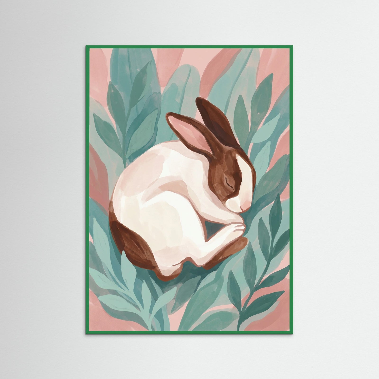 Green Wood Pink Cat Nap