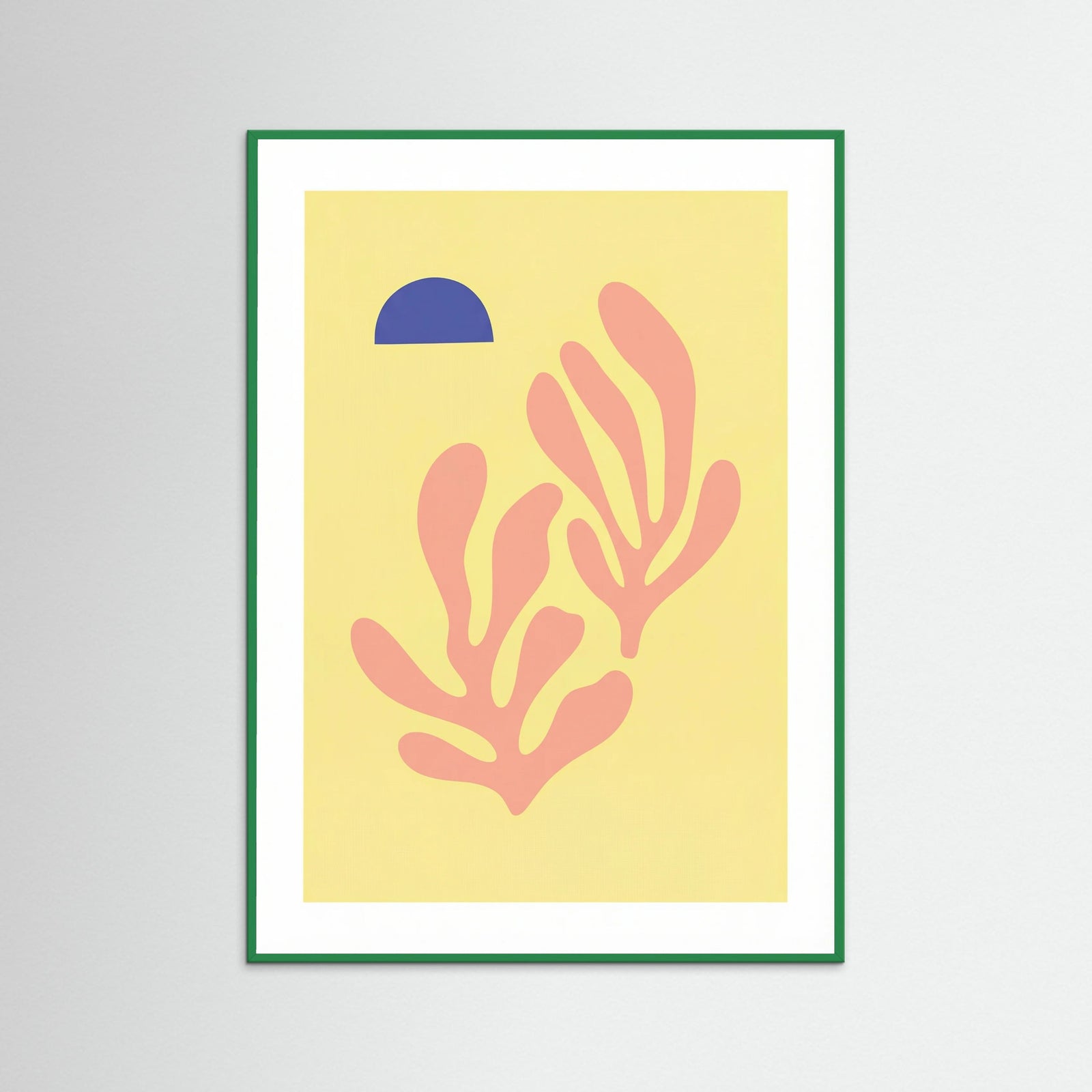 Green Wood Pink Coral Bloom