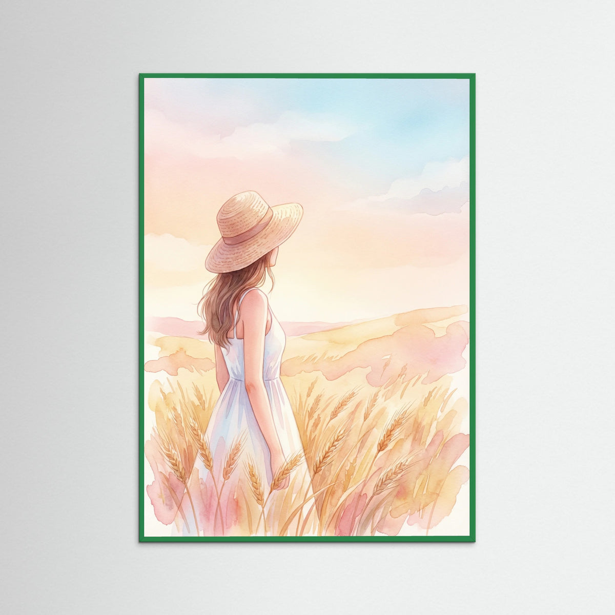 Green Wood Pink Cowgirl Dream